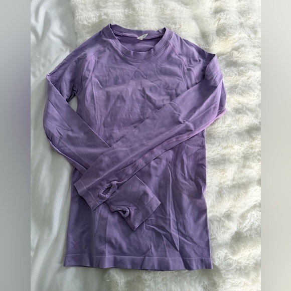 Purple Long Sleeve Athletic Dry-Fit Top - Picture 4 of 4